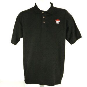 PIZZA HUT Black Polo Shirt Employee Uniform NEW Size L Large